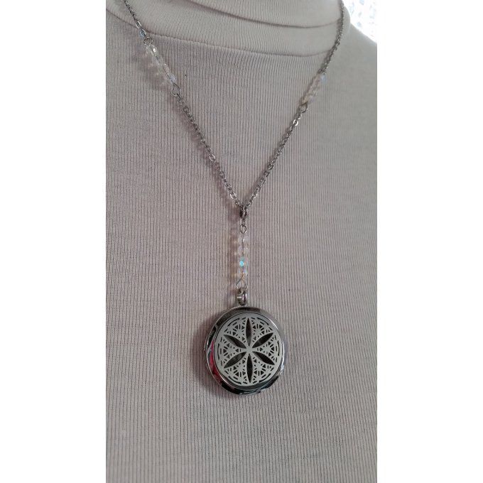 Pendentif diffuseur huile essentielle Flocon